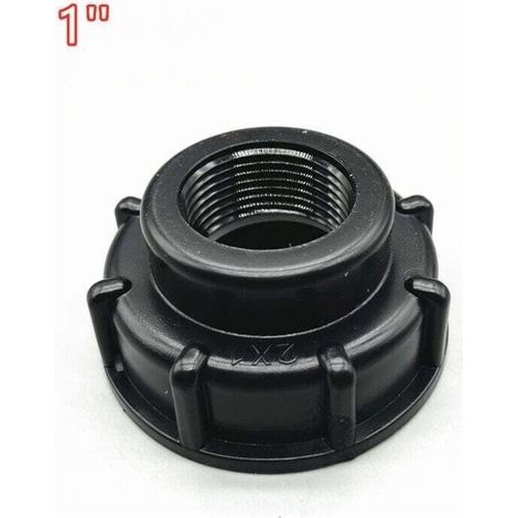 Enowelir Adaptateur IBC Bouchon S60x6 pour Cuve 1000 Litres, Version Convexe Externe 1 Pouce Épaisse