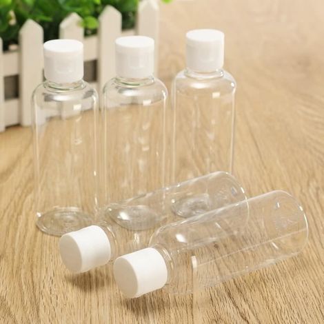 20pcs Bouteilles en plastique 100ml pour voyage Cosmétiques Lotion (1/4)