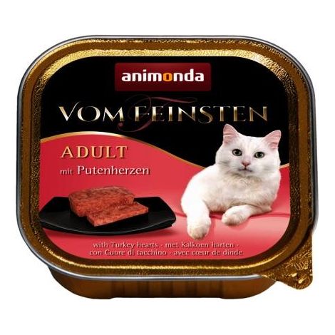 Animonda Vom Feinsten Classic - Nourriture humide pour chats, cœurs de dinde 100 g