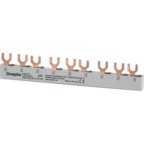 Sammelschiene EV-S G 3.9.120, 10 mm², Gabel, 3-phasig (1/5)