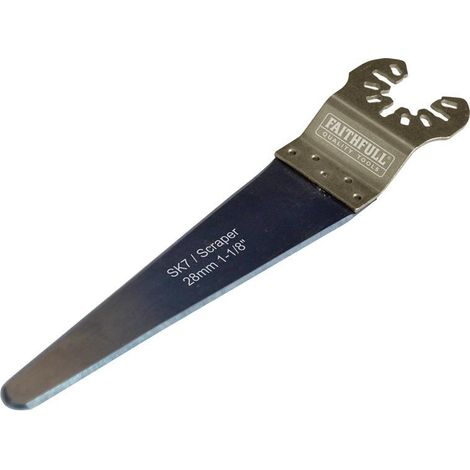Faithfull FAIMFSCR100 SK7 Sharp 100mm Scraper Blade for Precision Surface Removal (1/3)
