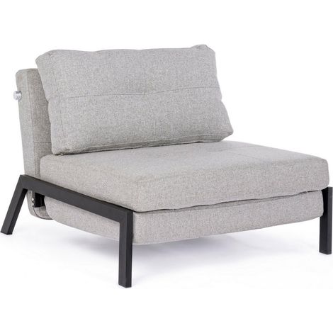 Divano letto "Hayden" con struttura in acciaio e imbottitura comoda, 95 x 96 x 79 h cm -Beige / 2 posti (1/5)