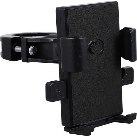 Wasserdichter, stoßfester, drehbarer Handyhalter aus Aluminiumlegierung, kompatibel mit Smartphones werkzeuglose Montage.
