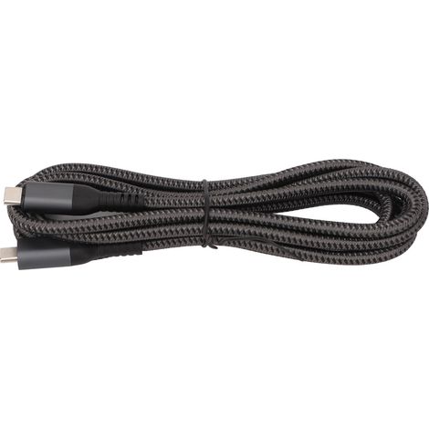 Câble de charge magnétique USB-C vers USB-C de 2 m (6,6 pi) avec charge rapide PD 100 W et débit de 10 Gbit/s, et témoin lumineux LED. (1/4)