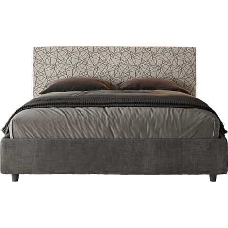 Letto Matrimoniale 160x190 cm Senza Rete Arla Norris 25 Era 02 (1/5)
