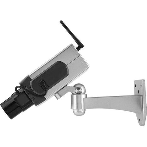 Caméra Factice Surveillance Fausse Caméra Rotation Automatique pour extérieur/intérieur (1/4)