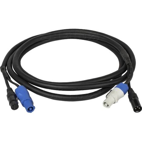 Connexion de ligne de signal DMX, prise Powercon, options de longueur multiples, 1pcs 3 mètres (1/2)