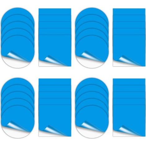 Lot de 40 Rustines de Réparation Autocollantes en PVC pour Piscine, Rustine Piscine Kit Réparation Sous-marine Ruban Adhésif étanche (1/5)
