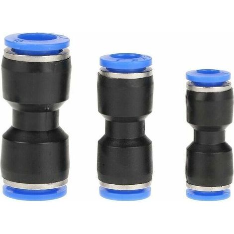 30 pcs Raccords Pneumatiques Droit 10mm 8mm 6mm Raccords de Tuyaux Push Connecteur Droit Pneumatique Raccords de Fixation Dgagement Rapide (1/4)