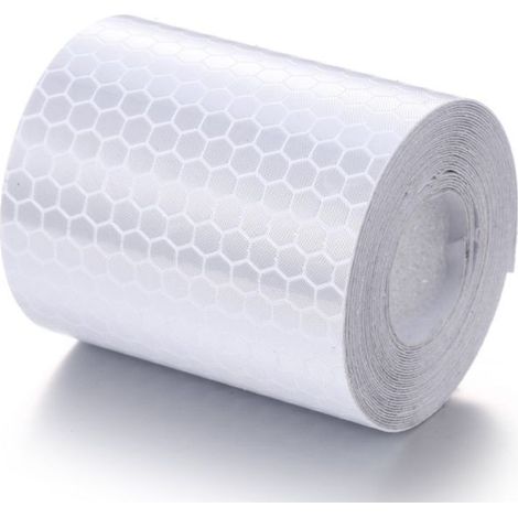 Blanc 5cm 3M pour coller et couper - ruban réfléchissant résistant aux intempéries - ruban adhésif d'avertissement, réfléchissant et auto - adhésif - marquage sécurisé (1/4)
