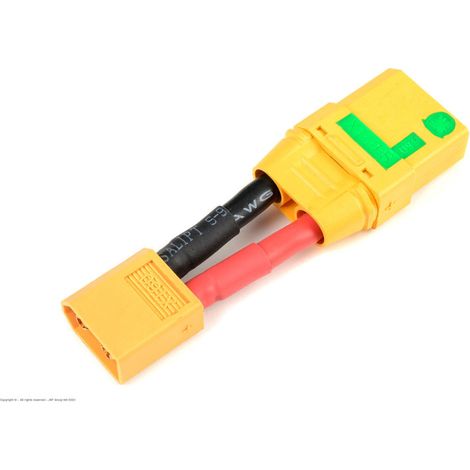 Revtec - Power Adapter Lead - XT-60 Plug XT-90 AS Anti-Spark Socket - 12AWG Silicone Wire - 1 pc