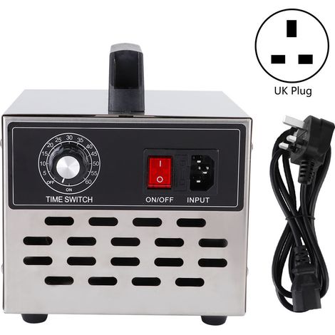 Générateur d'ozone 20g, minuterie en acier inoxydable, purificateur d'air domestique 220V avec fiche UK. (1/5)