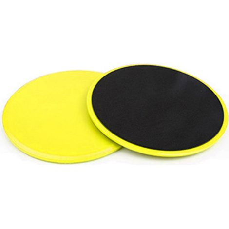 Sliders Pour Abdominaux - Double Face Mousse Et Plastique - Pour Sol Dur Ou Moquette - Lot De 2 (1/5)