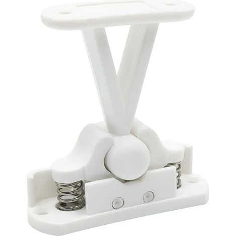 Bloc Porte Camping Car en Forme de T Muet Bloc Porte Caravane en de Nylon Arret de Porte Utilisé pour Camping en VR Bateaux Armoires,7×7.5CM(Blanc)