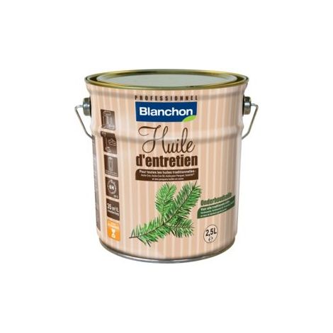Blanchon – Huile pour bois naturel 2,5 litres – Fort pouvoir régénérant – Séchage rapide – Anti-poussière
