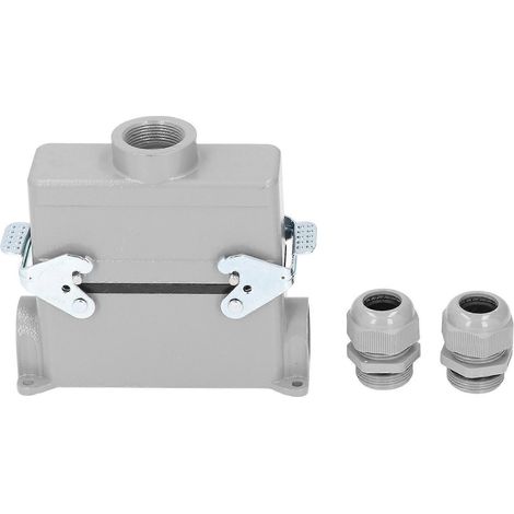 Rechteckiger Hochleistungsstecker HDCHE0244PG21, wasserdicht, für 16 A, 500 V