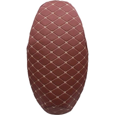 Housse de protection de siège pour moto/scooter, marron, taille M (1/5)