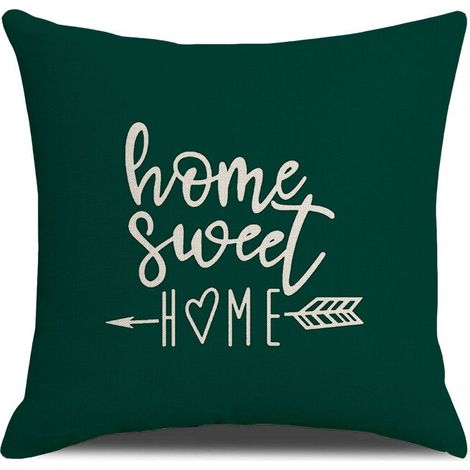 Housses de coussin, lot de 4 housses de coussin carrées 45x45 cm, 18x18 cm, pour terrasse, jardin, salon, canapé, style champêtre (1/4)