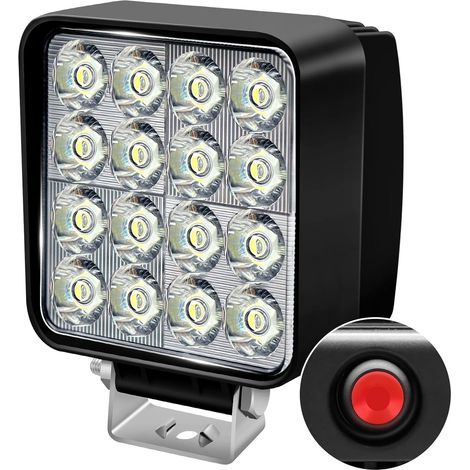 antom Phare de Travail LED 12V 24V 126W Carré Anti -interféron Lampe de travail étanche IP68 à haute luminosité für Voiture camions SUV, ATV, Lkw, offroad (1/5)
