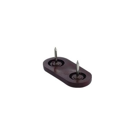 Patin glisseur ovale - Décor : Marron - ITAR