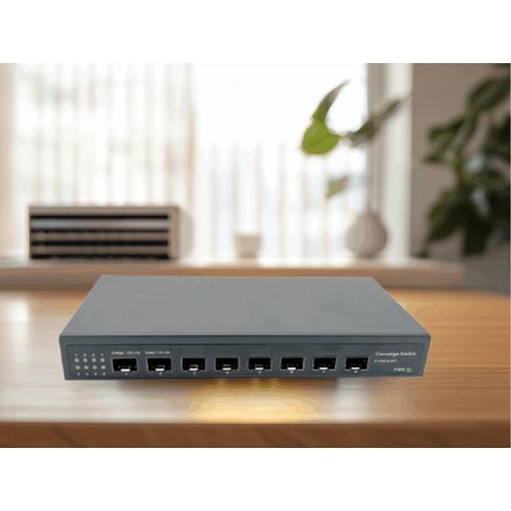 Elfcam Unmanaged Glasfaser-Switch 10 Gb – 8× SFP+ 10G – Plug & Play für 10G-Netzwerkverlängerung