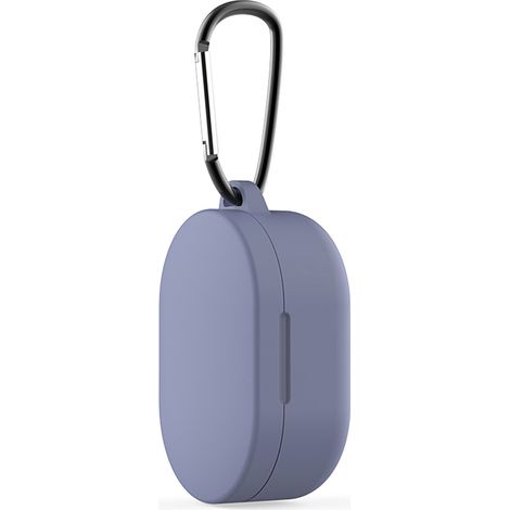 Étui de protection en silicone avec porte-clés pour écouteurs Xiaomi Redmi Airdots, antichoc et résistant.