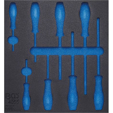 Insert de Servante d Atelier 2/3 Vide - 38 x 4,1 x 41,2 cm - Compatible Servante 4055 - Organisation et Praticité - D-Work