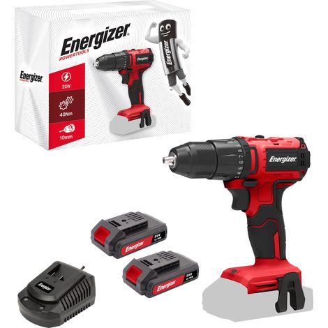 Perceuse Visseuse Sans Fil 20V Ultra Légère Couple 40 Nm, 2 Vitesses (1850 RPM), Mandrin 10mm, Inclus 2 Batteries 20V 2AH + Chargeur Rapide, Outil Haute Performance Bricolage (1/5)
