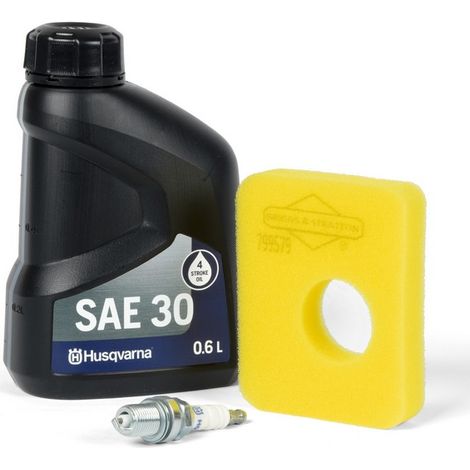 Kit dentretien pour tondeuse a gazon husqvarna lc140lc247 avec moteur briggs stratton