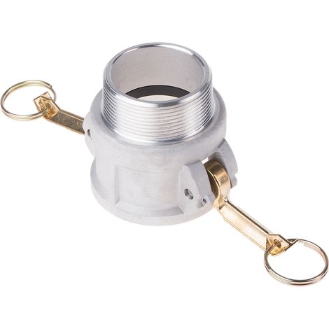 Coupleur cannelé Partie B RS PRO Mâle Droit 2pouce, BSP 2" , en Aluminium ( Prix pour 1 ) (1/2)