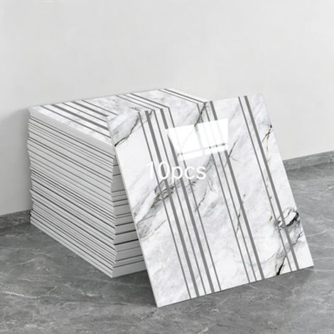 10 láminas de papel pintado autoadhesivo que imitan azulejos de cerámica (efecto cerámico, dimensiones: 30 x 30 x 0,8 cm) (1/5)