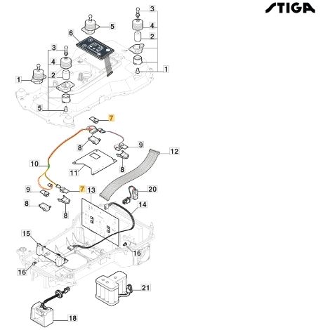 Robot de levage de cartes électroniques modèles G300 ORIGINAL STIGA 122720216/1 (1/2)