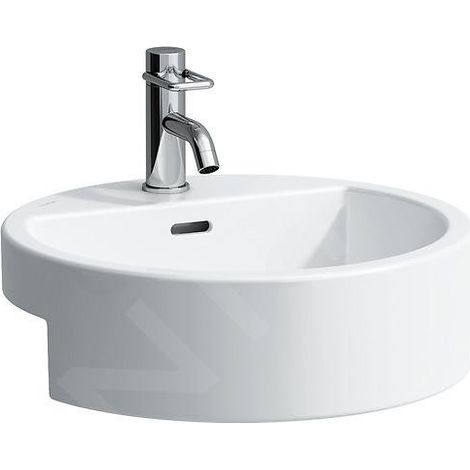 Laufen Living - Lavabo à encastrer 46x46 cm, avec 1 trou pour robinetterie, blanc H8134310001041 (1/4)