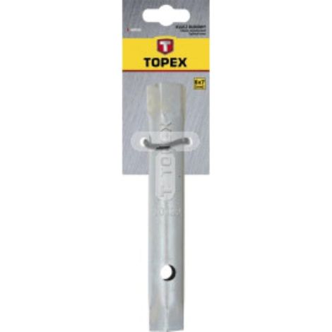 FPLUS llave tubo  18-19 , Llave de tubo hueca TOPEX  con casquillos hexagonales de 18 x 19 mm. Su accionamiento puede ser una perilla insertada a través de los agujeros en el cuerp