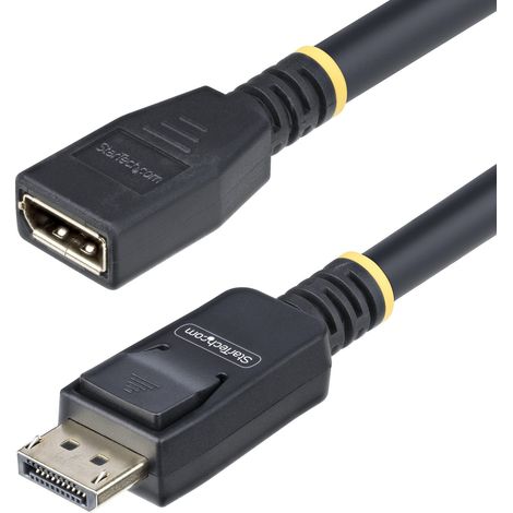 StarTech.com Câble d'Extension DisplayPort 1.4 de 3m, Câble d'Économie de Port DP 1.4, 8K 60Hz, Cordon Adaptateur d'Extension DP Mâle vers Femelle, Câble d'Extension DisplayPort, Gaine TPE, M/F