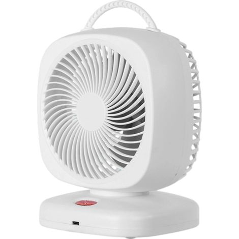 1 Ventilateur de table, 5 vitesses, oscillant, portable, USB, pour bureau, chambre, voyage (1/5)