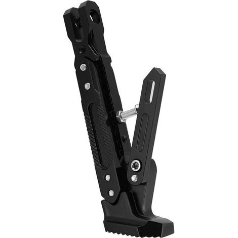 bequille Laterale Moto,Qiilu Motos Cadres et raccords Béquilles Accessoires de Moto Support de support latéral pour Pied de trépied réglable CNC (1/5)