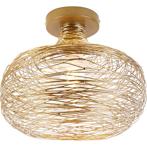 Design Ceiling Lamp Gold Steel - Sarella