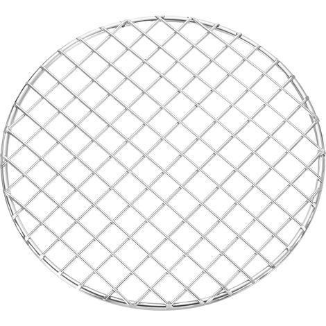 Grille de Cuisson Ronde Dia 7,5 Pouces Grille de Barbecue Argent (1/5)