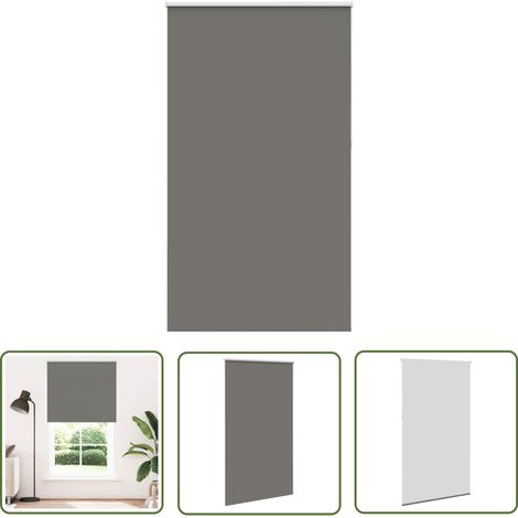 vidaXL Verdunkelungsrollo Grau 120x210cm Stoffbreite 116,6cm Polyester (1/5)