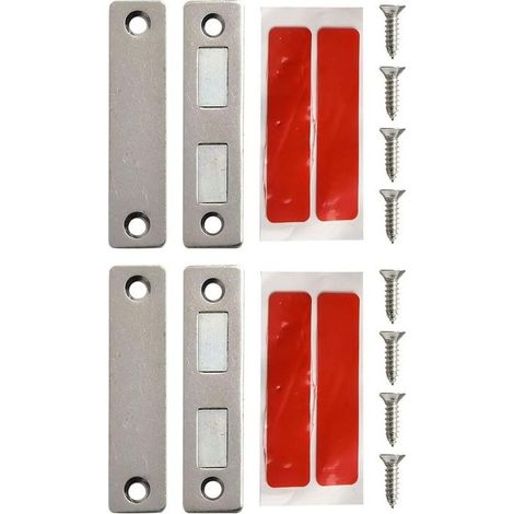 Lot de 2 fermetures magnétiques ultra-minces pour placards (1/5)
