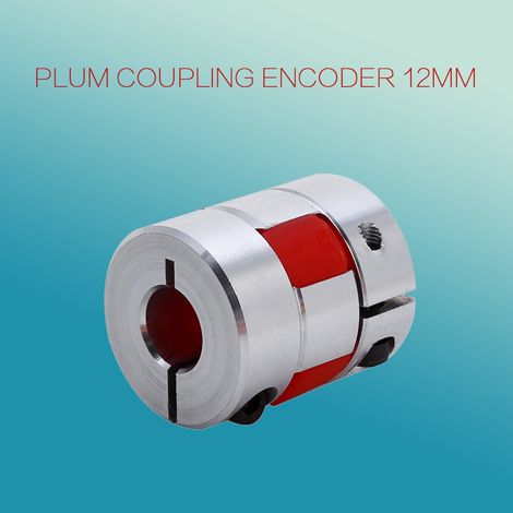Accouplement flexible à arbre en prune 6,35 mm x 12 mm pour encodeur de moteur pas à pas CNC (1/5)