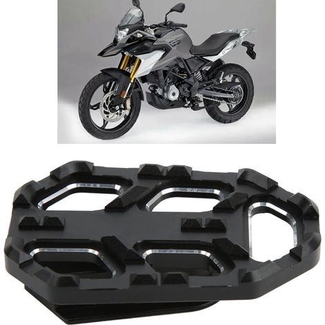 Vergrößerte, CNC-gefräste Bremspedale und -beläge für BMW G310GS 2017–2020, schwarz (1/5)