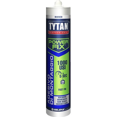 Adesivo di montaggio Colla montaggio assemblaggi Power fix 1000 usi Tytan 1000 usi bianco 300 ml (1/5)