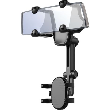 Supporto per telefono da auto per specchietto retrovisore - Nero (1/5)