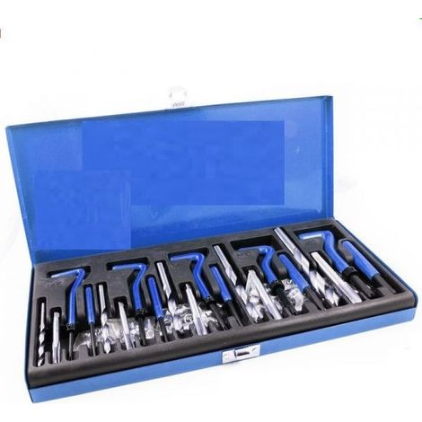 KIT RIPARAZIONE FILETTI ELICOIDI MASCHI RIPRISTINA FILETTATURE 131 PZ