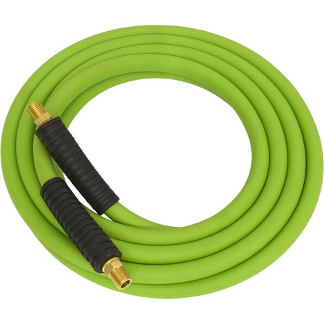Sealey AHHC10G High-Visibility Hybrid Air Hose with 1/4""BSP Unions 10m x 8mm