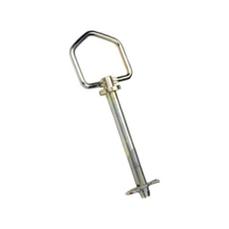 Axe d'attelage universel 12,7mm – Longueur 105mm – Avec poignée pour manipulation facile – Goupille de maintien sécurisée