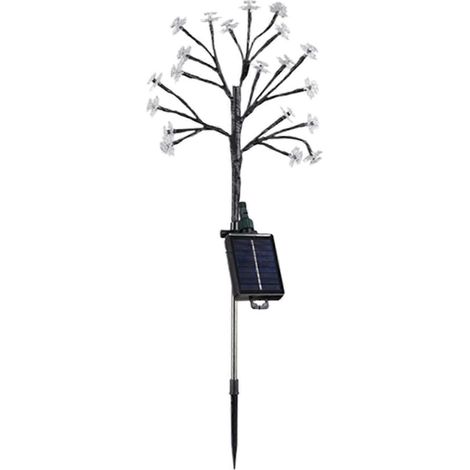 Fleurs solaires d'extérieur étanches - Guirlandes lumineuses solaires colorées pour jardin, allée, cour, décoration paysagère (1/3)