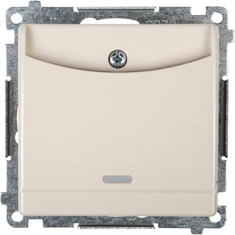 Simon 54 Hotelschalter mit Hintergrundbeleuchtung, cremefarben DWH1.01/41